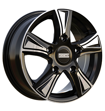 Fondmetal Pro1 7x17 ET45 5x108 65,1 glossy black machined