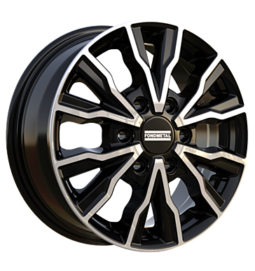 Fondmetal Pro2 6,5x16 ET50 6x120 74,5 glossy black machined