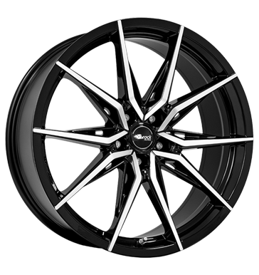 Brock B42 8,5x20 ET48 5x112 66,6 schwarz glanz vollpoliert