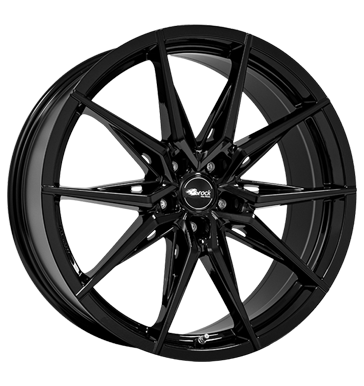 Brock B42 8,5x19 ET40 5x114,3 64,2 schwarz glanz