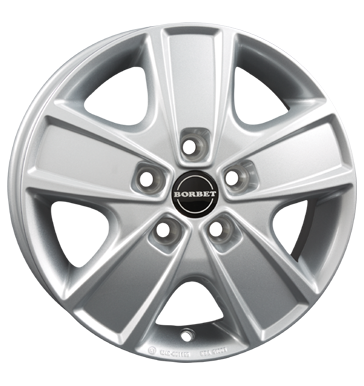 Borbet CWG 6x16 ET68 5x130 78,1 crystal silver