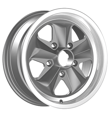 Fondmetal HF15 6x15 ET36 5x130 71,6 matt silver machined lip