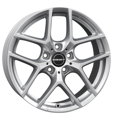 Borbet Y 7x16 ET40 5x120 72,5 crystal silver BMW