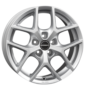 Borbet Y 7,5x17 ET37 5x112 66,5 crystal silver
