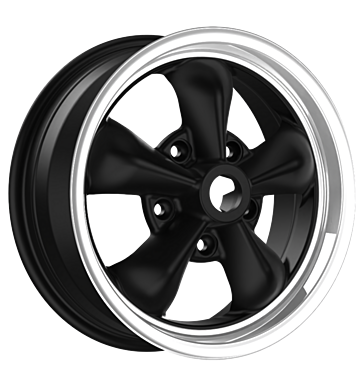 Fondmetal TT01 7x15 ET23 5x130 71,6 matt black machined no clearcoat machined lip