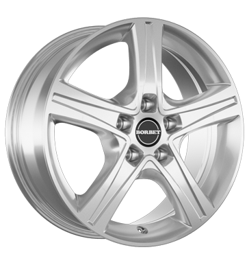 Borbet CWD 6,5x16 ET52 5x112 66,5 crystal silver