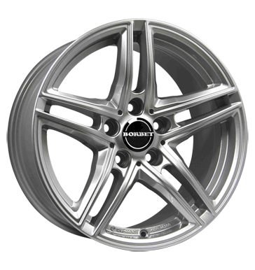 Borbet XR 7,5x17 ET29 5x112 66,6 brillant silver