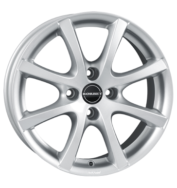 Borbet LV4 5,5x15 ET45 4x100 64 crystal silver