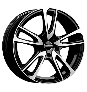 GMP Astral 7x17 ET45 5x120 72,6 black diamond