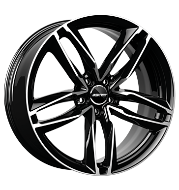 GMP Atom 7,5x17 ET35 5x112 66,5 black diamond