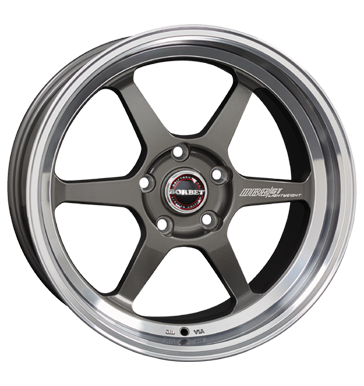 Borbet DB8GT 8,5x18 ET40 5x120 72,5 graphite rim polished