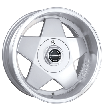 Borbet A 7x15 ET35 5x112 72,5 silver polished
