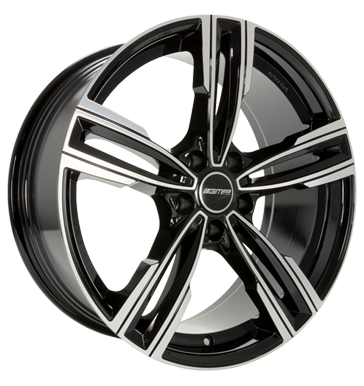 GMP Reven 7,5x17 ET43 5x120 72,6 black diamond