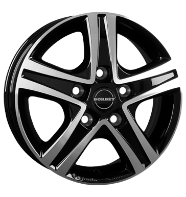 Borbet CWD 6x16 ET68 5x130 78,1 black glossy polished