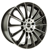 GMP Stellar 9,5x19 ET35 5x112 66,6 black diamond