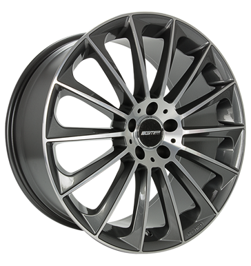 GMP Stellar 9,5x19 ET50 5x112 66,6 anthracite diamond