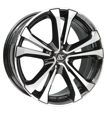 RCDesign RC17 7,5x17 ET28 4x100 63,4 schwarz glanz vollpoliert