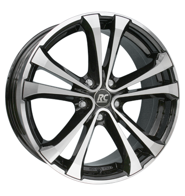 RCDesign RC17 8x18 ET35 5x100 63,4 schwarz glanz vollpoliert