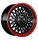 Borbet B 7x17 ET30 4x100 64 black rim red