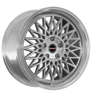 Borbet B 8x17 ET30 5x112 66,5 silver rim polished
