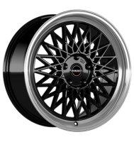 Borbet B 8x17 ET35 5x120 72,5 black rim polished