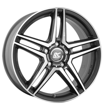 RCDesign RC D17 6,5x16 ET38 5x112 66,6 himalaya grey vollpoliert