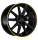 Borbet LX18 8x18 ET40 5x112 66,6 black matt rim yellow