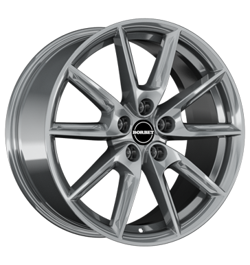 Borbet LX18 8x18 ET45 5x108 72,5 grey glossy