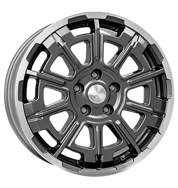 Brock B45 7x17 ET62 5x130 78,1 himalaya grey vollpoliert