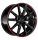 Borbet LX18 8x18 ET48 5x112 66,6 black glossy rim red