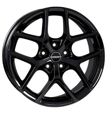 Borbet Y 6,5x16 ET38 5x100 57,1 black glossy