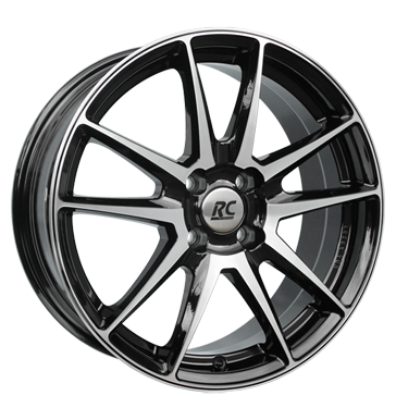 RCDesign RC22 6,5x16 ET25 4x108 65,1 schwarz glanz vollpoliert