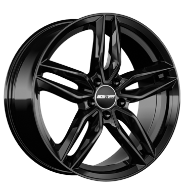 GMP Fasten 8x18 ET45 5x112 66,6 black glossy