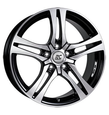 RCDesign RC26 7,5x18 ET45 5x112 66,6 schwarz glanz vollpoliert