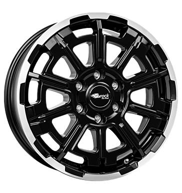 Brock B45 8x20 ET45 6x120 74,6 schwarz glanz vollpoliert