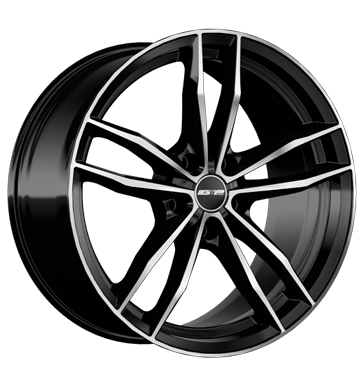 GMP Swan 8x19 ET30 5x112 66,6 black diamond