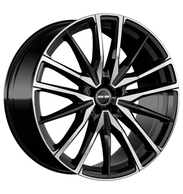 GMP Sparta 10,5x22 ET43 5x112 66,6 black diamond
