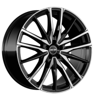 GMP Sparta 10,5x22 ET43 5x112 66,6 black diamond