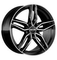 GMP Fasten 7,5x17 ET35 5x112 66,6 black diamond