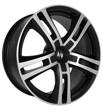 Eta Beta Uriel 9x20 ET40 5x112 66,6 black matt polish - black cap