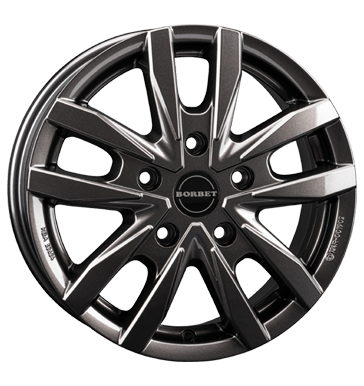 Borbet CW5 6,5x16 ET66 5x130 89,1 mistral anthracite glossy