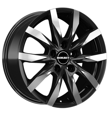 Borbet CW5 6,5x16 ET66 5x130 89,1 black polished matt