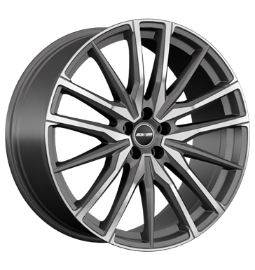 GMP Sparta 9x21 ET35 5x112 66,6 anthracite matt diamond