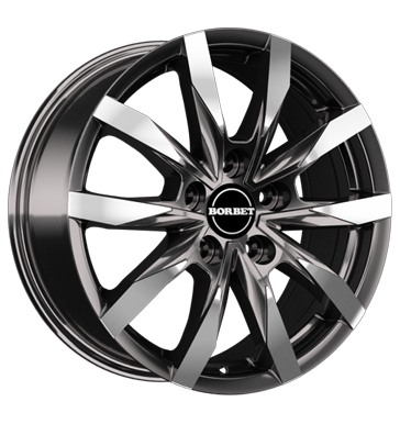 Borbet CW5 6x16 ET68 5x118 71,1 mistral anthracite glossy polished