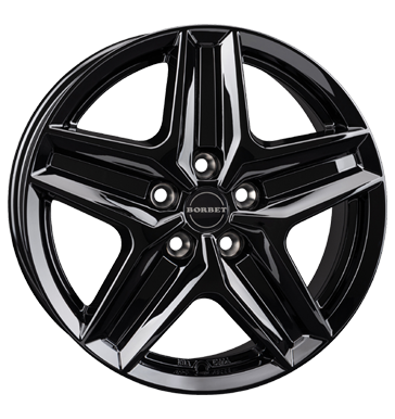 Borbet CWZ 7,5x18 ET43 5x120 65,1 black glossy