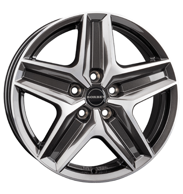 Borbet CWZ 7,5x18 ET53 5x120 65,1 mistral anthracite glossy polished