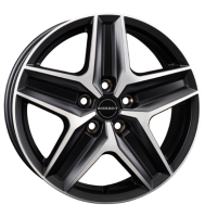 Borbet CWZ 7,5x18 ET53 5x130 78,1 black polished matt