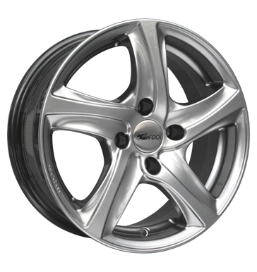 Brock B25 6,5x15 ET25 4x108 65,1 chromsilber
