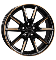 Borbet LX18 8x18 ET48 5x114,3 72,5 black glossy gold...
