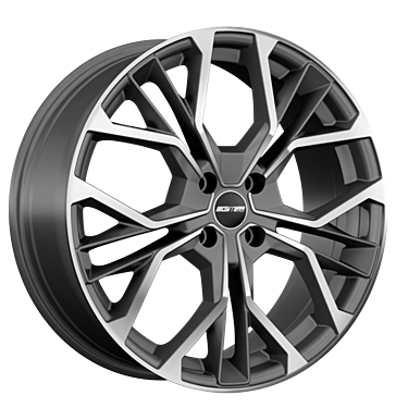 GMP Matisse 6,5x16 ET35 4x100 73,1 anthracite matt diamond